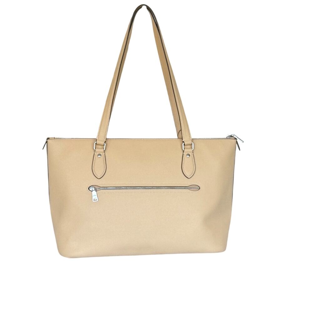 Coach Gallery Tote Butter Yellow Crossgrain Leather Shoulder Bag - Picture 14 of 14